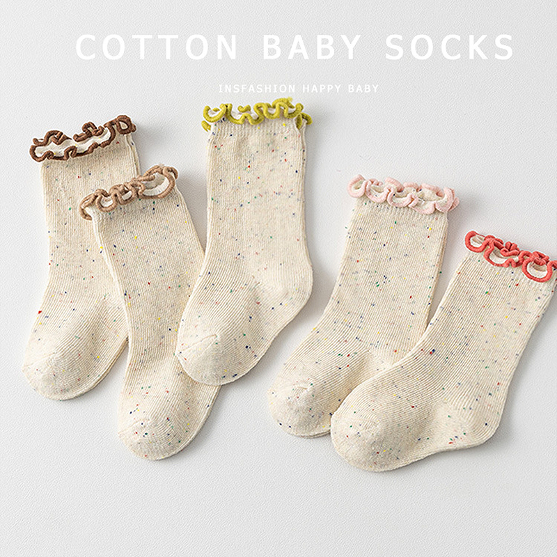 ins 春新作　新生児　ソックス　女の子　フリル　靴下　キッズ　可愛い　おしゃれ　春　秋　冬
