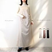 【2025新作】マットサテン　サイドタック　キャミ　ワンピース(32958)