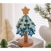 安くてよかったです クリスマスツリーデザイン 木製鍋敷き テーブル用防熱マット キッチン・居間向け