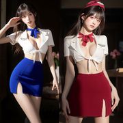 【即納】２色 ミニスカ CA スチュワーデス コスプレ衣装【5049】