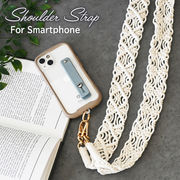 スマホショルダー ストラップ スマホ  アクセサリー 携帯 おしゃれ　ショルダー　マクラメ　ハンドメイド