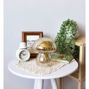 ☆マッシュルームガラスライト ゴールド　照明/電気/デスクライト/インテリア/卓上