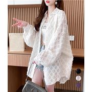 【日本倉庫即納】 ハートジャガードシャツカーディガン春夏秋