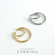 ▼MAGGIO▼片耳用 レイヤードフープイヤーカフ　軟骨ピアス
