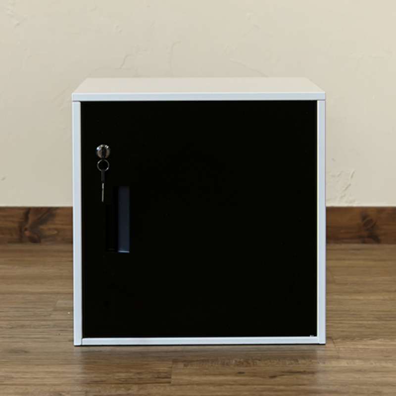 キューブBOX 鍵付きロッカー ハイタイプ ブラック ロッカー 鍵付き