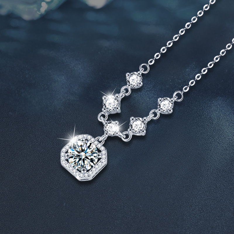 モアサナイト 2ct ネックレス レディース モアサナイトネックレス