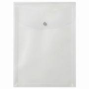 プラス シンプルワーク ポケット付エンベロープマチ付 A4 タテ クリアー 88274