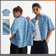 メンズファッション レトロ風 半袖シャツ 男女兼用 ストリート系 トップス 春夏 2025新作★