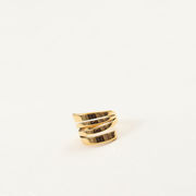 サージカルステンレス指輪　リング　アクセサリー　金属アレルギー対応　18kコーティング