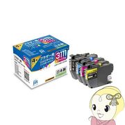 ジット インクカートリッジ（ブラザー LC3111-4PK互換） 4色パック互換インク JIT-B31114P
