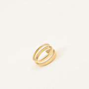 サージカルステンレス指輪　リング　アクセサリー　金属アレルギー対応　18kコーティング