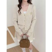 今季マストバイ   気質   おしゃれ   ニット  セーター+ プリーツミニスカート