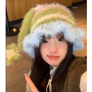 秋冬帽子  キャップ   防寒 バケットハット フィッシャーマン ニット帽子