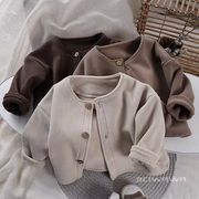 キッズコート　カーディガン前開き  女の子トップス ジャケットおしゃれ80ｃｍ～140ｃｍ   LFY