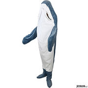 サメ 着る毛布 2size【防寒/全身ブランケット/仮装/ルームウェア/ハロウィン/きぐるみ】