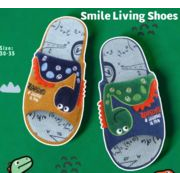 【5点まとめ購入で割引あり】キッズスリッパ 恐竜デザイン 室内履き 30-35サイズ