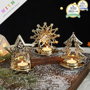 Christmas限定 燭台置物 ろうそく台座 クリスマス飾り クリスマス用品