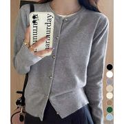 【日本倉庫即納】 金ボタンショートニットカーディガン韓国風