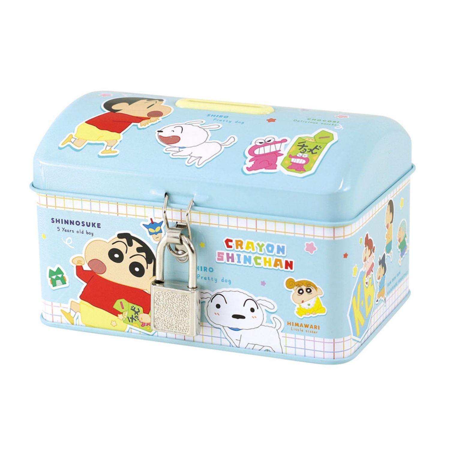 KS-5545382ST クレヨンしんちゃん カギ付き缶バンク ステッカー | 卸売