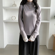 2025年INS 秋冬新作    気質   おしゃれ   デザイン性   レースフリル    セーター  トップス