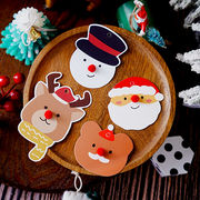 Christmas限定 DIY包装資材 飾り クリスマスハングタグ ギフトタグ ラッピング 紙タグ  merry Xmas