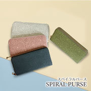 スパイラルパース 財布 二つ折り 長財布 雑貨 小銭入れ カード収納 贈り物 ギフト