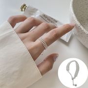 ミニラウンドシルバー指輪  ユニーク 個性的 シルバーアクセサリー アレルギー対応 調整可能 おしゃれ 上品