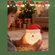 サンタクロース シリコンナイトライト USB充電式 小夜灯