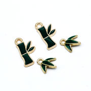 竹のカラーチャーム　2種類　2個入り 海外倉庫発送