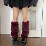 レッグカバー フットカバー レッグウェア  ルーズソックス風 フェイクファー