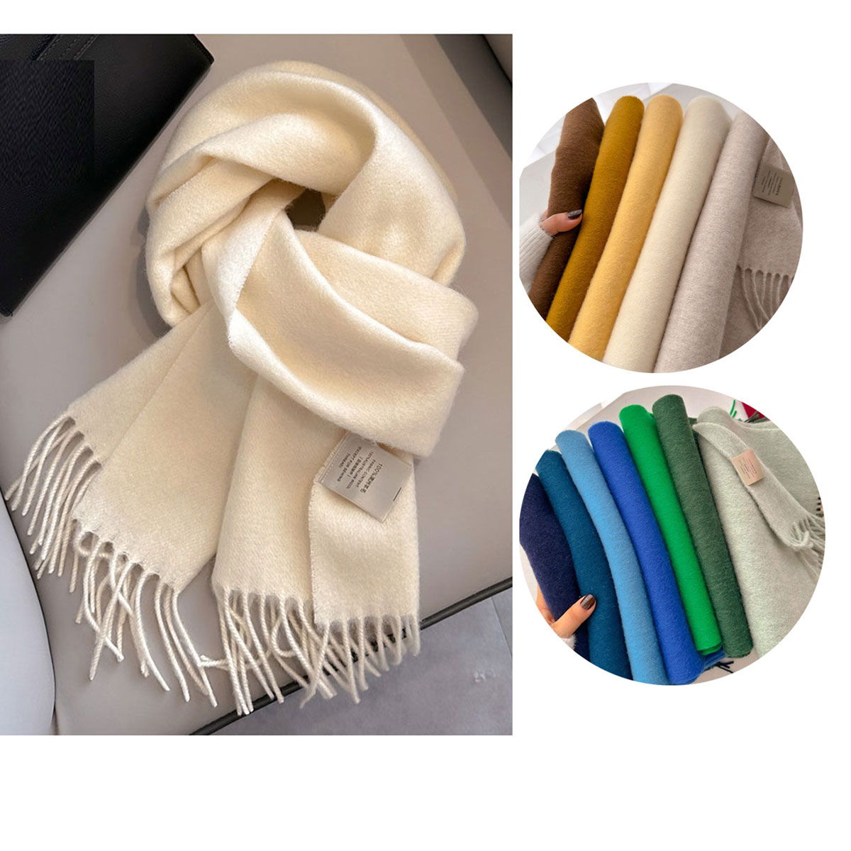 秋冬新作 マフラー レディース 大判 マフラー ウール ストール 無地 暖かい プレゼント ギフト