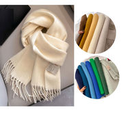 秋冬新作 マフラー レディース 大判 マフラー ウール ストール 無地 暖かい プレゼント ギフト