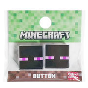 マインクラフト ボタン ( ENDERMAN ) エンダーマン 2個入り
