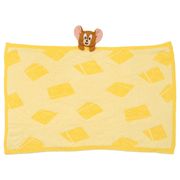 【ひざ掛け】トムとジェリー マスコット付きブランケット ロールアップイエロー