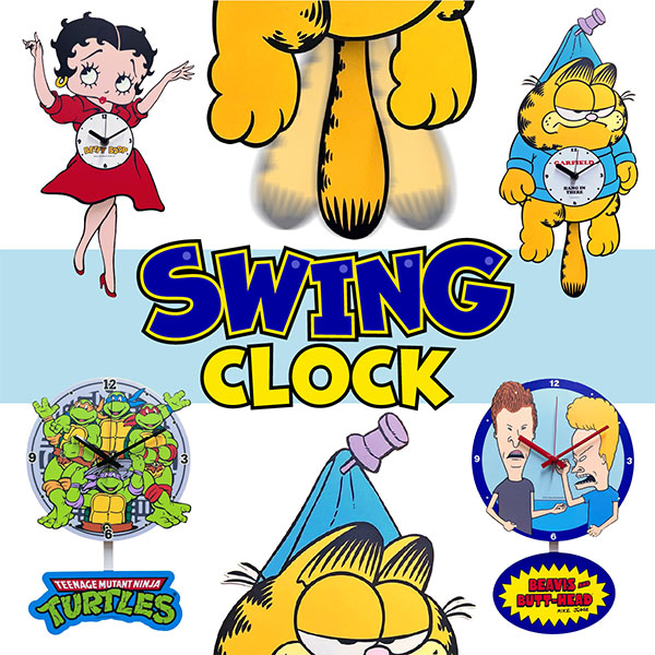 アメリカン キャラクター スウィングクロック
