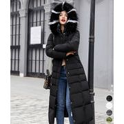 【日本倉庫即納】 キルティングフェイクダウンコートロング丈