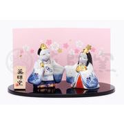 【ご紹介します！やきものの街、瀬戸市発祥！薬師窯のお雛様！】染錦睦立雛