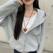 2025年INS 秋冬新作     おしゃれ   厚手  おしゃれ   フード付き  カーディガン