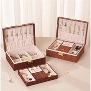 イメージ通りでした INSスタイル 木目風 二重収納 アクセサリーボックス 2026年新品 大容量 ロック機能付き