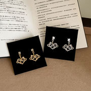 ハートピアス　アクセサリー　デザイン　シルバー925ポスト　韓国ファッション