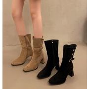 秋冬シューズ  ショートブーツ ブーツ  フレンチ風  お出かけ 靴  ハイヒール