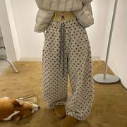 【予約226876】大きいサイズ秋冬 韓国 カレッジ風 新しいデザイン カジュアル パンツ S ~LL裏起毛