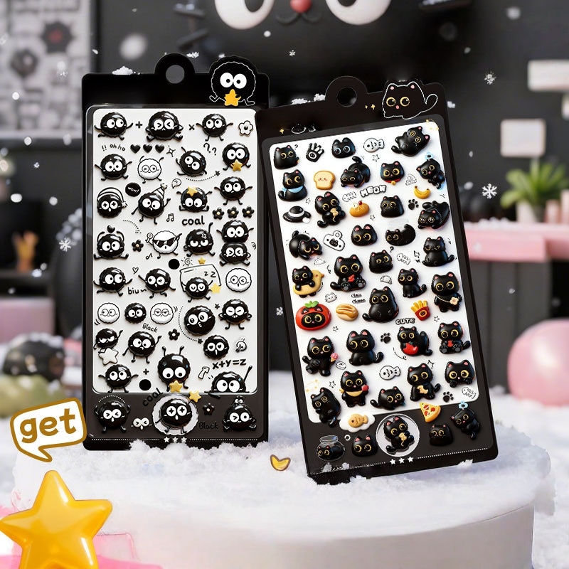 シール 可愛い 立体 泡ステッカー  3Dステッカー   DIY 手帳素材 装飾 工芸品 子供のプレゼント