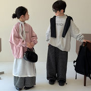 2025秋冬※スウェット 韓国風 ロゴトップス クルーネック カジュアル 長袖 男女兼用