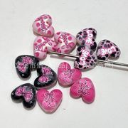 アクリル ビーズパーツ デコパーツDIY カスタムボールペン対応 デコ素材 手芸材料 チェーンパーツ