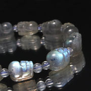 ブレス　ラブラドライト＜マダガスカル産＞　ヒキュウ　丸