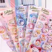 手帳素材装飾　貼り付けパーツぷくぷく立体シール　携帯装飾品　3Dエポキシステッカー