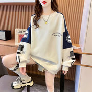 2026年新作 韓国風スウェット 春秋 女の子用　ゆったり　カジュアル　クルーネック 長袖トップス