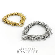 ▼MAGGIO▼マンテル多重チェーンステンレスブレスレット