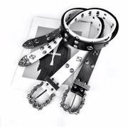 ファッションベルト 帯   ベルト パンク風 フェイクレザー